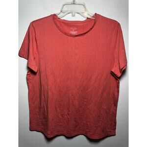 Brand New State of day Women's Size Medium Sea Coral Pink Short Sleeve Top Shirt